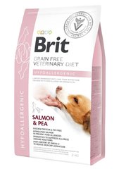 Brit VetDiet Hypoallergenic - беззерновой корм для собак и щенков при аллергии (лосось/горох) - 12 кг Petmarket