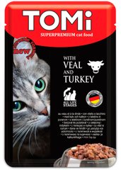 TOMi Superpremium Veal/Turkey - Телятина/Індичка - вологий корм для котів, пауч 100 г Petmarket