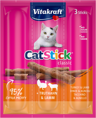 Vitakraft Индейка/ягненок мясные палочки для кошек, 3 шт Petmarket