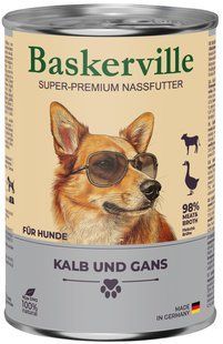 Baskerville ТЕЛЯТИНА/ГУСАК - консерви для собак - 800 г % Petmarket
