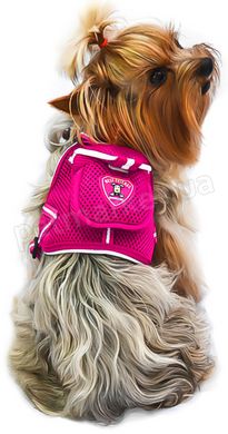Lovabledog Pet Backpack шлея-рюкзак с поводком для маленьких собак (сетка) - S, Синий Petmarket