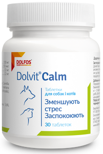 Dolvit Calm - Долвіт Калм - таблетки для уменьшения стресса у собак и кошек, 30 таб. Petmarket