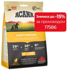 Acana PUPPY & JUNIOR Heritage Formula - корм для щенков средних пород - 17 кг Petmarket