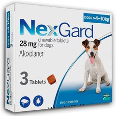 Merial NexGard M - таблетки от блох и клещей для собак от 4 до 10 кг - 1 таблетка % Petmarket