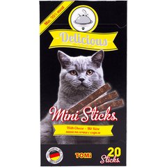 Tomi Delicious Mini Sticks Cheese - лакомство для кошек (сыр) - 40 г/20 шт. Petmarket
