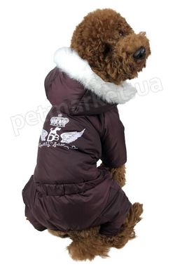 Dogs Bomba PLUSH зимовий комбінезон на хутрі для собак - №2, Хакі Petmarket