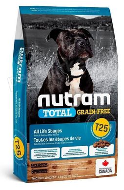 Nutram TOTAL Salmon & Trout - беззерновой корм холистик для собак и щенков (лосось/форель) - 11,4 кг % Petmarket