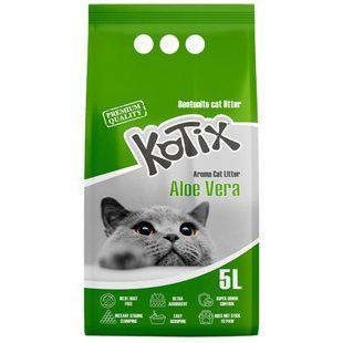 KOTIX Aloe Vera - комкующий наполнитель для кошачьего туалета с ароматом алоэ вера Petmarket