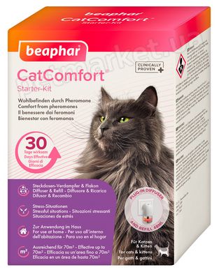 Beaphar CatComfort - успокаивающее средство с феромонами для кошек (комплект с диффузором) % Petmarket