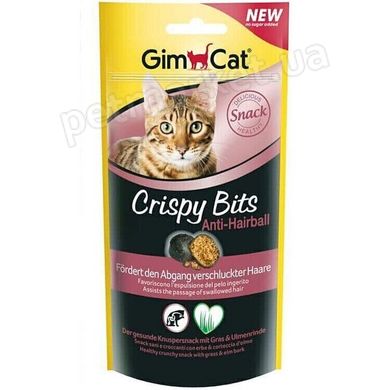 GimCat CRISPY BITS ANTI-HAIRBALL - лакомство для кошек для выведения шерсти Petmarket