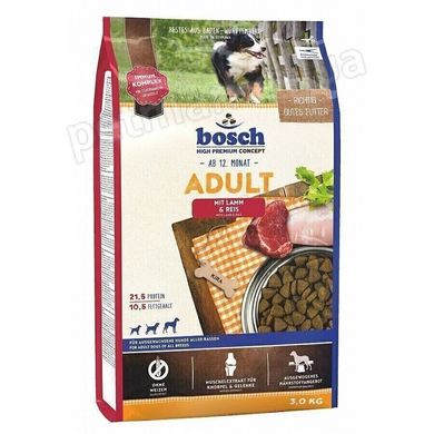 Bosch ADULT Lamb & Rice - корм для собак (ягня/рис) - 3 кг Petmarket