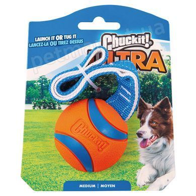 Chuckit! Ultra Tug Dog Toy - іграшка для собак м'яч зі стрічкою Petmarket