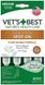 Vet`s Best Flea + Tick Spot On Medium - капли от блох и клещей для собак 7-18 кг - 4 пипетки % %