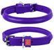 Collar WauDog GLAMOUR - шкіряний круглий нашийник для собак - 53-63 см Помаранчевий Petmarket