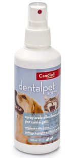 Candioli DentalPet Spray - оральний спрей з хлоргексидином для собак та котів - 125 мл Petmarket