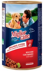 Migliorcane Говядина консервы для собак - 1,25 кг Petmarket