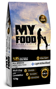 MyFood Dog Light & Sterilised - корм для контроля веса стерилизованных собак (ягненок/рис) Petmarket