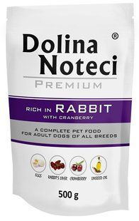 Dolina Noteci Premium - вологий корм для собак з кроликом та журавлиною - 500 г Petmarket