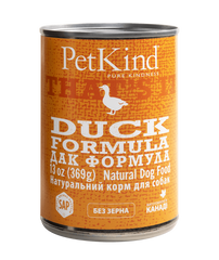 PetKind DUCK FORMULA - монопротеиновый влажный корм для собак всех пород и стадий жизни (утка) - 369 г Petmarket