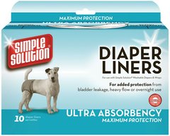 Simple Solution Diaper Liners Ultra - одноразові прокладки для собак, 10 шт. Petmarket