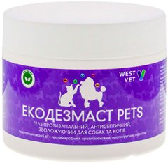 WestVet Екодезмаст Pets протизапальний, антисептичний гель для шкіри тварин - 320 г Petmarket