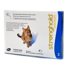 Stronghold - Стронгхолд - краплі від зовнішніх і внутрішніх паразитів для кішок - 1 піпетка % Petmarket