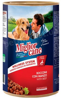 Migliorcane Яловичина консерви для собак - 1,25 кг Petmarket