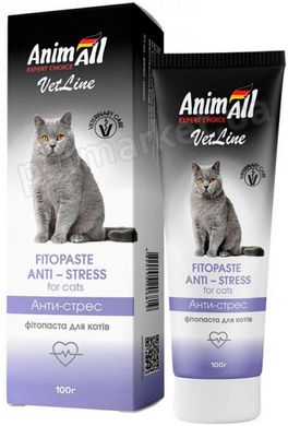AnimAll Anti-Stress фитопаста анти стресс для кошек - 100 г Petmarket