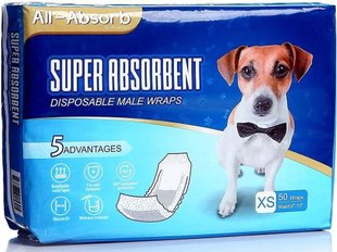 All Absorb SUPER ABSORBENT - пояс-підгузок для кобелів - L Petmarket