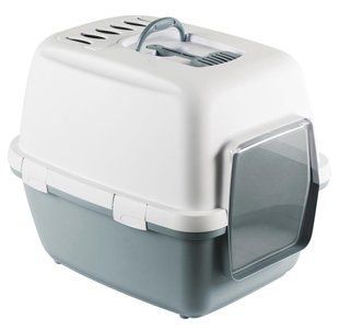 Stefanplast CATHY Comfort - закритий туалет із фільтром для кішок - 58х45х48 см, Сірий Petmarket