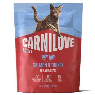 Carnilove Active Salmon & Turkey - беззерновой корм для кошек (лосось/индейка) Petmarket