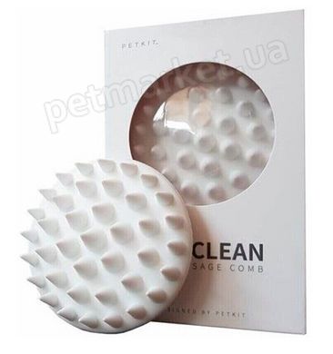 PetKit EVERCLEAN Massage Comb - щетка для вычесывания шерсти животных, белый Petmarket