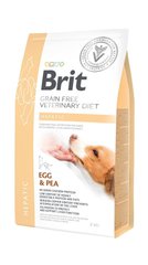 Brit VetDiet HEPATIC - беззерновий корм для собак при печінковій недостатності (яйця/горох), 2 кг Petmarket