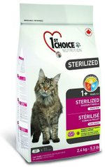 1st Choice STERILIZED - корм для стерилизованных кошек и кастрированных котов (курица) - 10 кг Petmarket