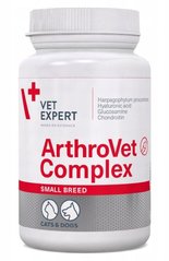 VetExpert ARTHROVET Complex Small Breed/Cat - добавка для суглобів і хрящів кішок і собак дрібних порід - 60 капс. Petmarket