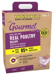 Natyka GOURMET Adult Poultry - гипоаллергенный полувлажный корм для собак (птица) - 3 кг Petmarket