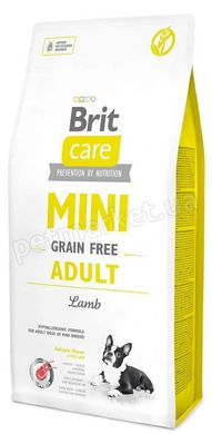 Brit Care Grain Free MINI Adult - беззерновой корм для собак мини пород (ягненок) - 2 кг Petmarket