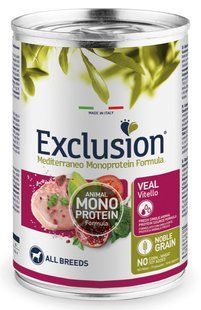 Exclusion Noble Grain Adult Veal All Breeds - Ексклюжн - консерва для собак всіх порід з телятиною Petmarket