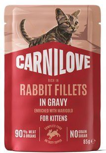 Carnilove Gravy Rabbit with Marigold Kitten - вологий корм для кошенят (кролик/календула) - 85 г Petmarket