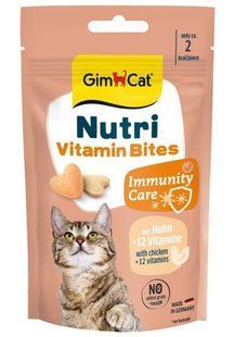 GimCat Nutri Vitamin Bites - витаминизированные лакомства для кошек Petmarket