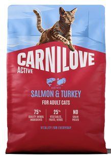 Carnilove Active Salmon & Turkey - беззерновий корм для кішок (лосось/індичка) Petmarket