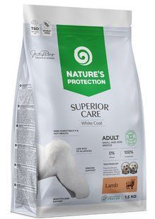 Nature's Protection White Dogs Small and Mini Breeds корм для собак малих порід з білою шерстю (ягня) - 17 кг Petmarket