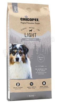 Chicopee Classic Nature LIGHT Lamb & Rice - корм для собак с избыточным весом (ягненок/рис) - 2 кг Petmarket