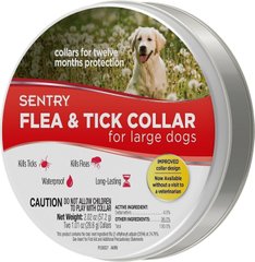 Sentry FLEA & TICK COLLAR Large - нашийник від бліх і кліщів для собак великих порід, 56 см - 2 шт. % Petmarket