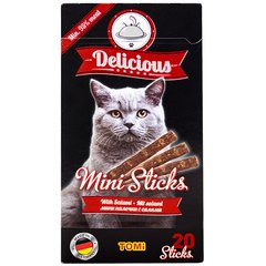 Tomi Delicious Mini Sticks Salami - лакомство для кошек (салями) - 40 г/20 шт. Petmarket