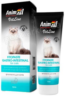 AnimAll Gastro-Intestinal фитопаста для нормализации работы ЖКТ кошек - 100 г Petmarket