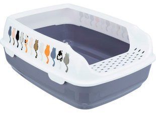 Trixie Delio туалет з високою рамкою для кішок - Сірий, 50х38х20 см Petmarket