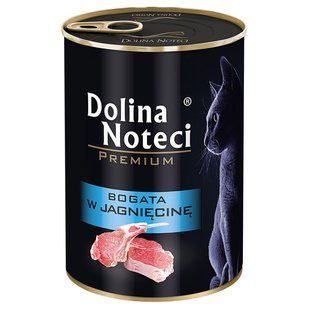 Dolina Noteci Premium Cat &ndash; консерва для кошек, мясные кусочки в соусе с ягненком &ndash; 400 г Petmarket