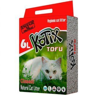 KOTIX TOFU Classic - Котікс Класік - наповнювач для котячого лотка без аромату - 6 л Petmarket