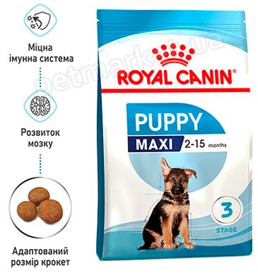 Royal Canin MAXI PUPPY - корм для цуценят великих порід - 15 кг % Petmarket